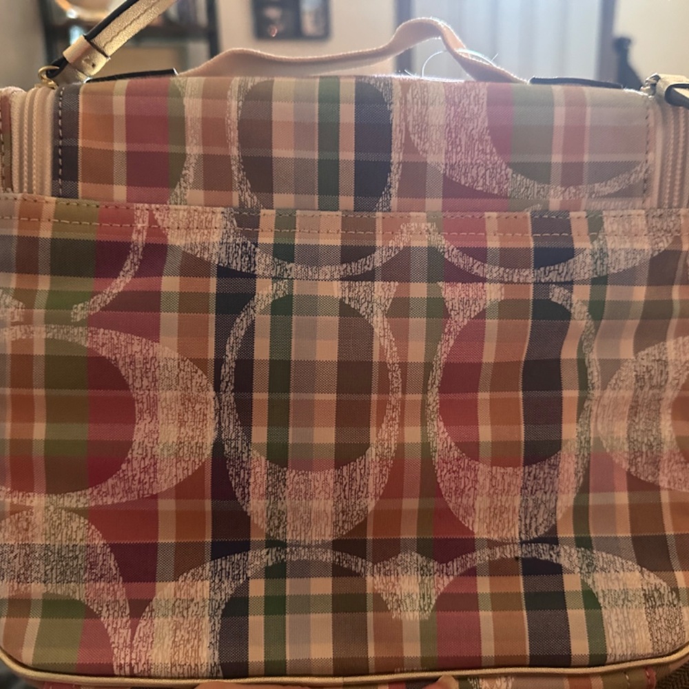Coach Poppy Multicolor madras Cosmetic Bag - Picture 4 of 4